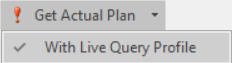 SQL Sentry Plan Explorer Get Actual Plan button Version 2021.12 SQL Sentry Plan Explorer Get Actual Plan Button
