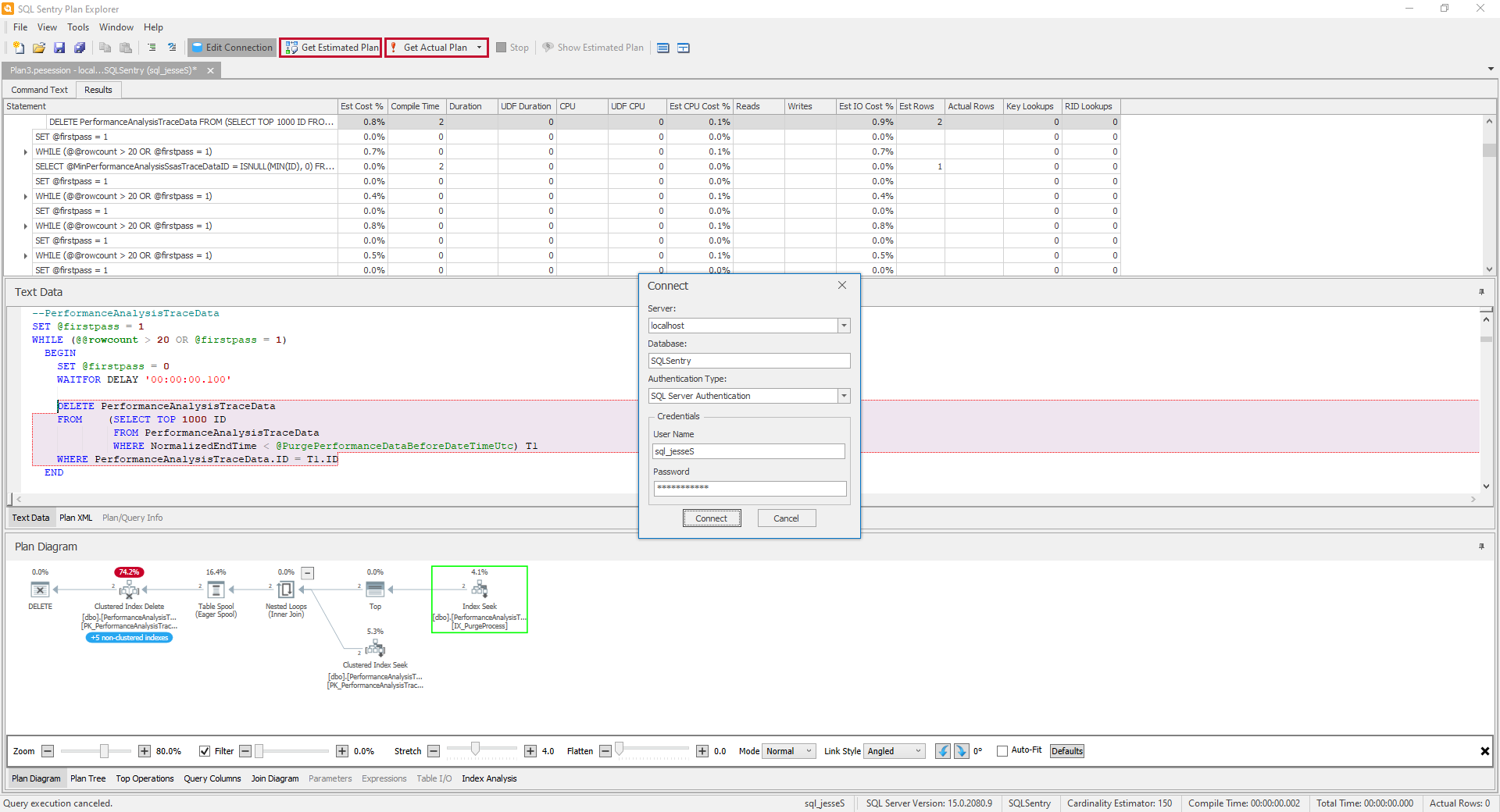 SQL Sentry Plan Explorer Open with Command Text Pane Version 2021.12 SQL Sentry Plan Explorer Open with Command Text Pane