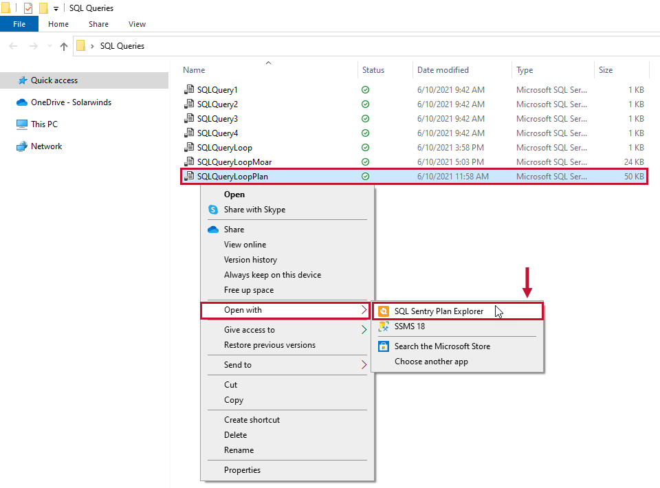 SQL Sentry Open sqlplan with Plan Explorer Version 2021.12 SQL Sentry Open sqlplan with Plan Explorer