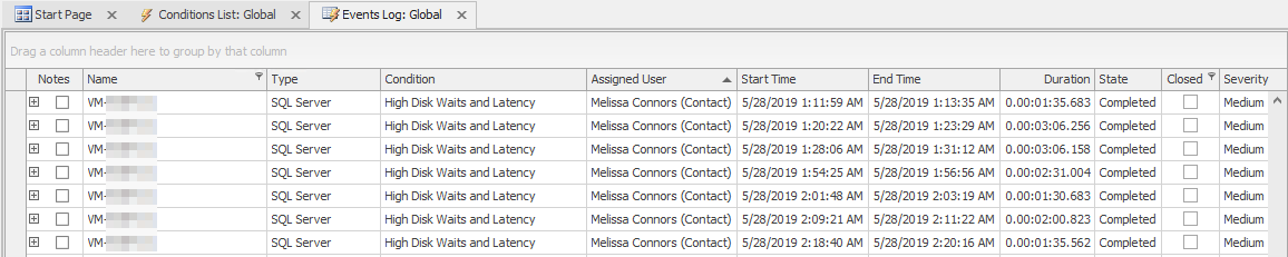 SQL Sentry Send To Alerting Channels Events Log Version 2021.18 Send To Alerting Channels Events Log