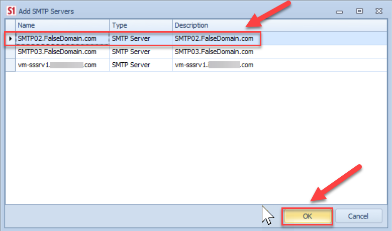 Monitoring Service SMTP Configuration