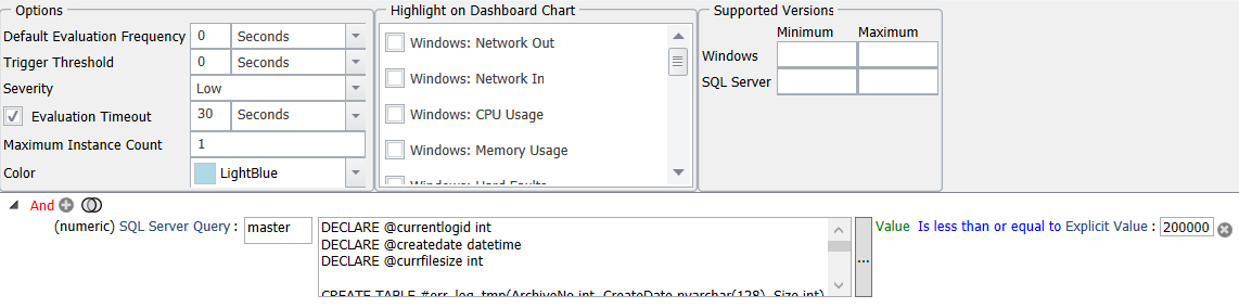 SQL Sentry Check Error Log Size Version 2021.18 Check Error Log Size