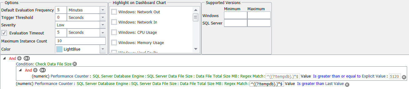 SQL Sentry Data File Growth Version 2021.18 Data File Growth