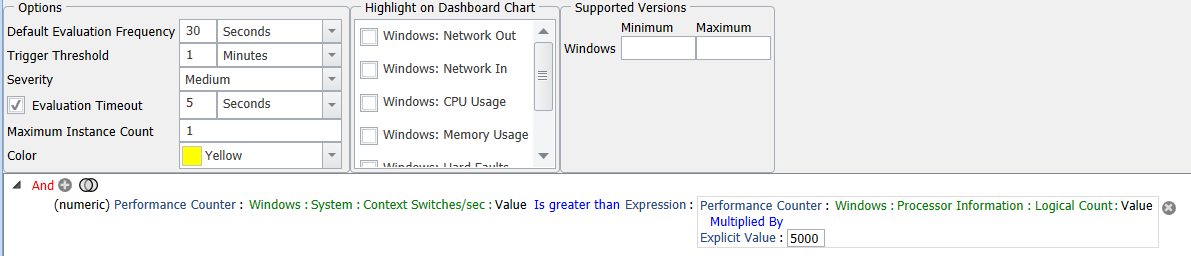 SQL Sentry High Context Switches - Warning Version 2021.18 High Context Switches - Warning