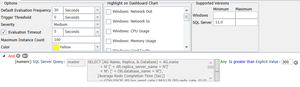 SQL Sentry High Redo Completion Time Version 2021.18 High Redo Completion Time