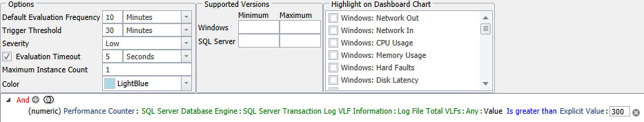 SQL Sentry High VLF Count Version 2021.18 High VLF Count