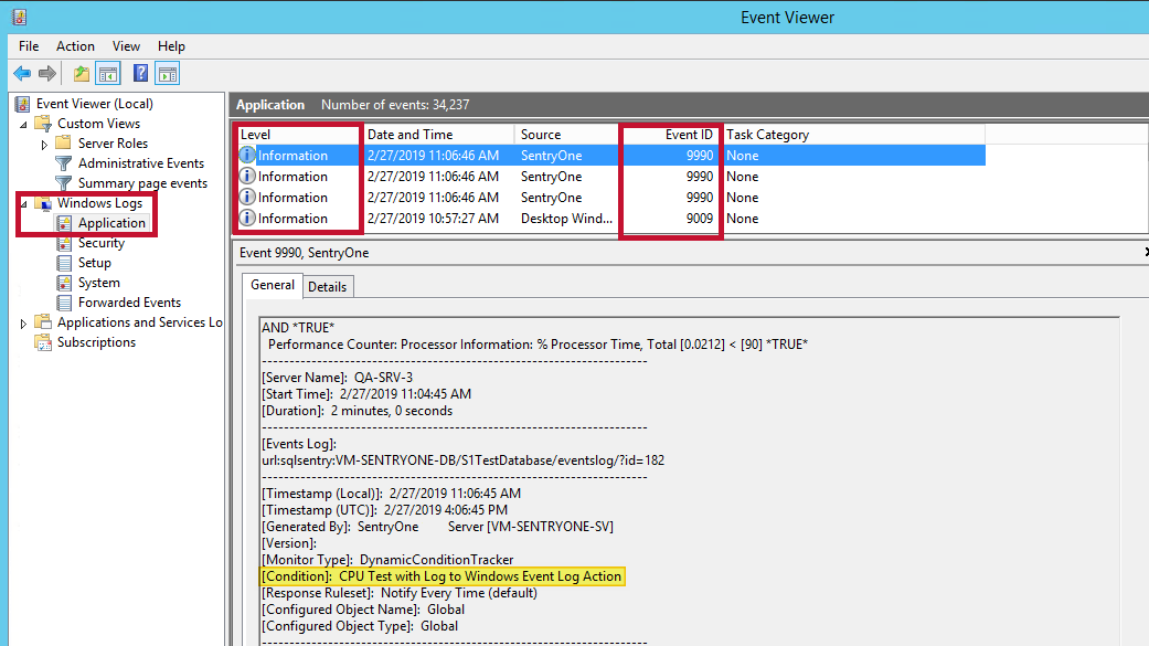 SQL Sentry Windows Event Viewer Version 2021.18 SQL Sentry Windows Event Viewer