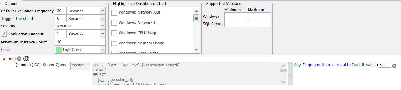 SQL Sentry Long Running Open Transactions Version 2021.18 Long Running Open Transactions