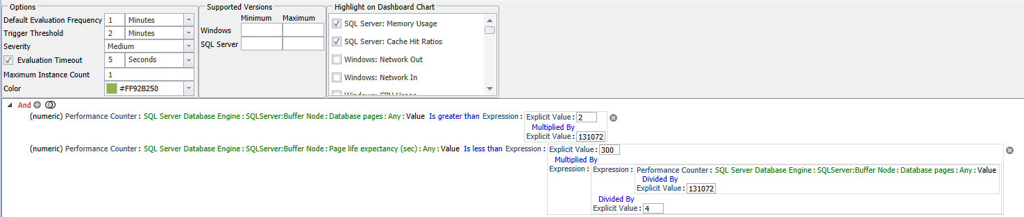 SQL Sentry Low Page Life Expectancy Version 2021.18 Low Page Life Expectancy