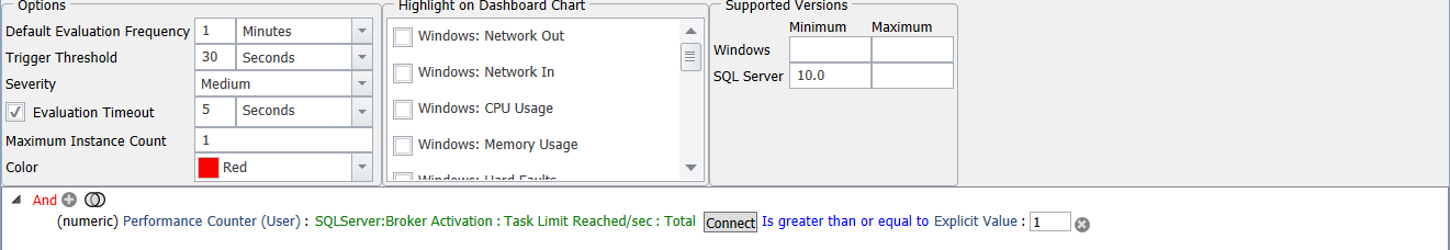 SQL Sentry Service Broker Task Limit Version 2021.18 Service Broker Task Limit
