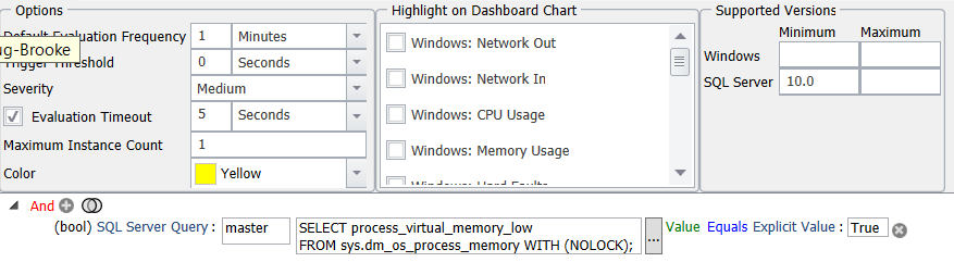 SQL Server Process Virtual Memory Low