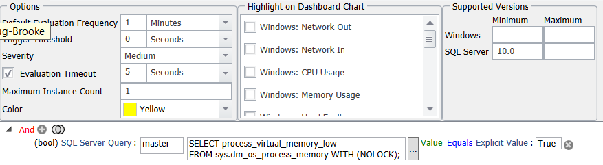 SQL Sentry SQL Server Process Virtual Memory Low Version 2021.18 SQL Server Process Virtual Memory Low