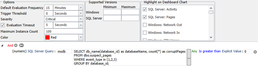 SQL Sentry Suspect Pages - Active Corrupt Pages Version 2021.18 Suspect Pages - Active Corrupt Pages