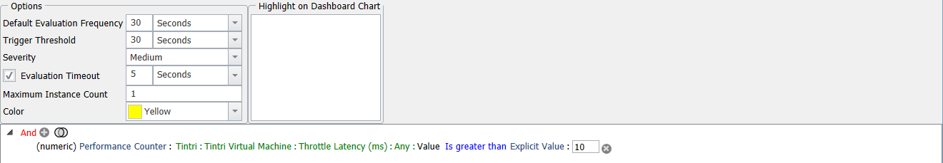 SQL Sentry Tintri High VM Throttle Version 2021.18 Tintri High VM Throttle