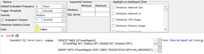 Trace Flags Number Turned On Changed