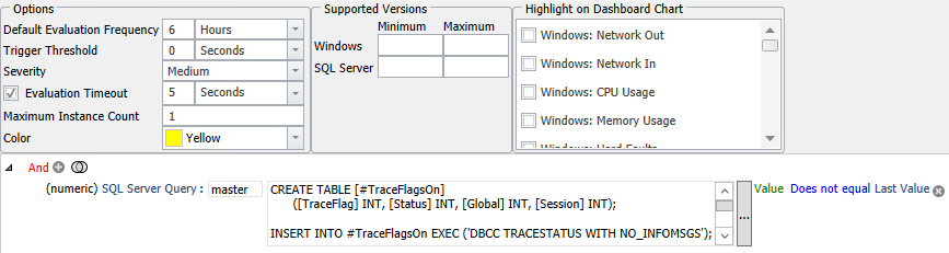 SQL Sentry Trace Flags Number Turned On Changed Version 2021.18 Trace Flags Number Turned On Changed