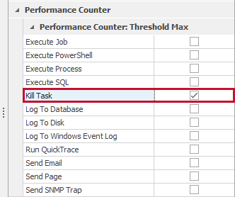 SQL Sentry Kill Task action Version 2021.18 Kill Task action