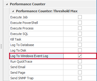 SQL Sentry Log to Windows Event Log action Version 2021.18 Log to Windows Event Log action