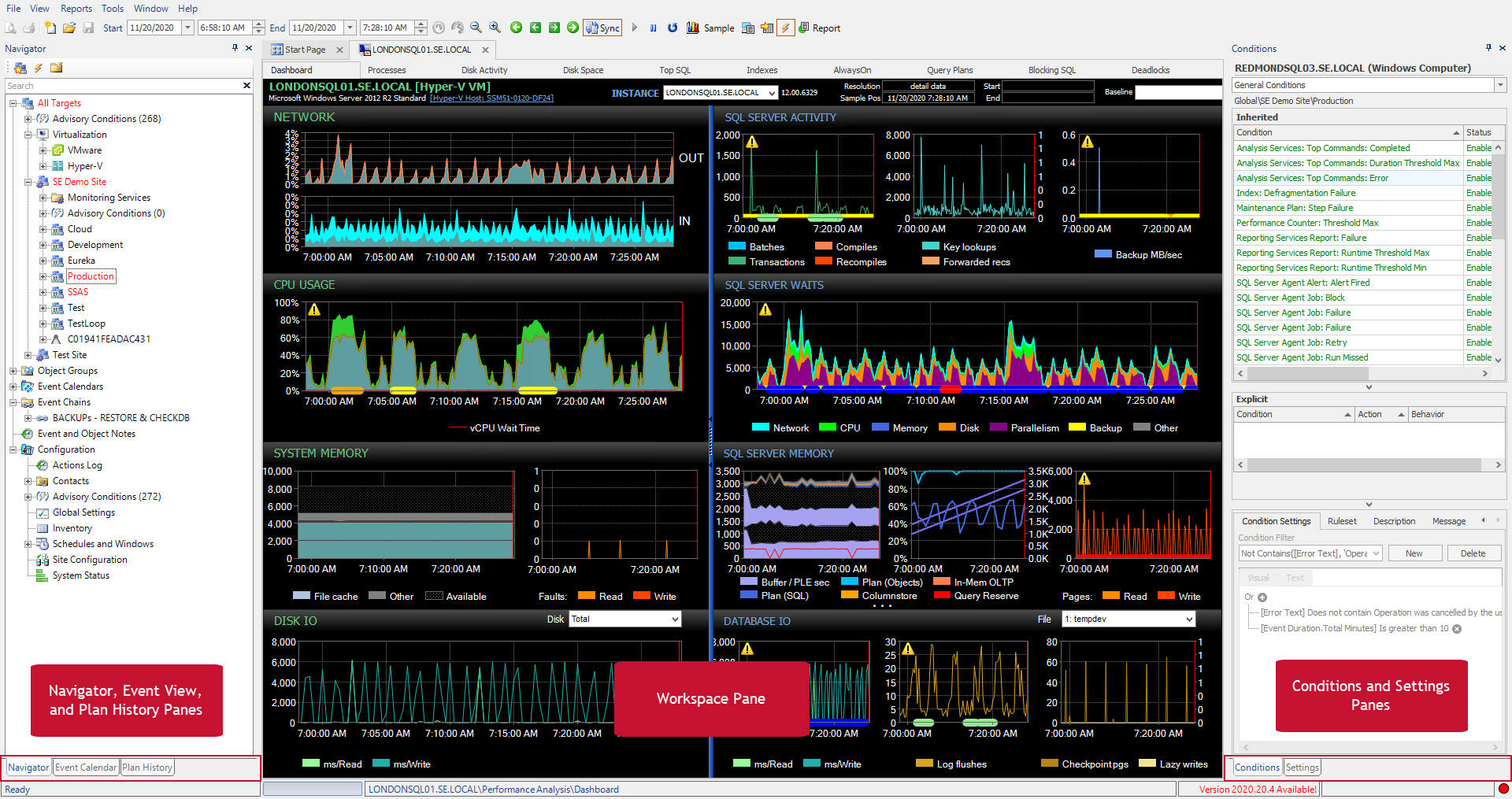SQL Sentry Client Interface