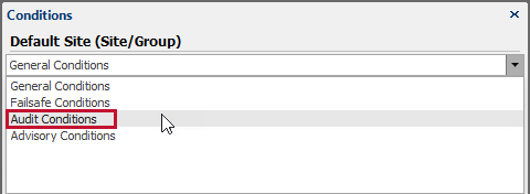 SQL Sentry Conditions Pane select Audit Conditions Version 2021.18 SQL Sentry Conditions Pane select Audit Conditions