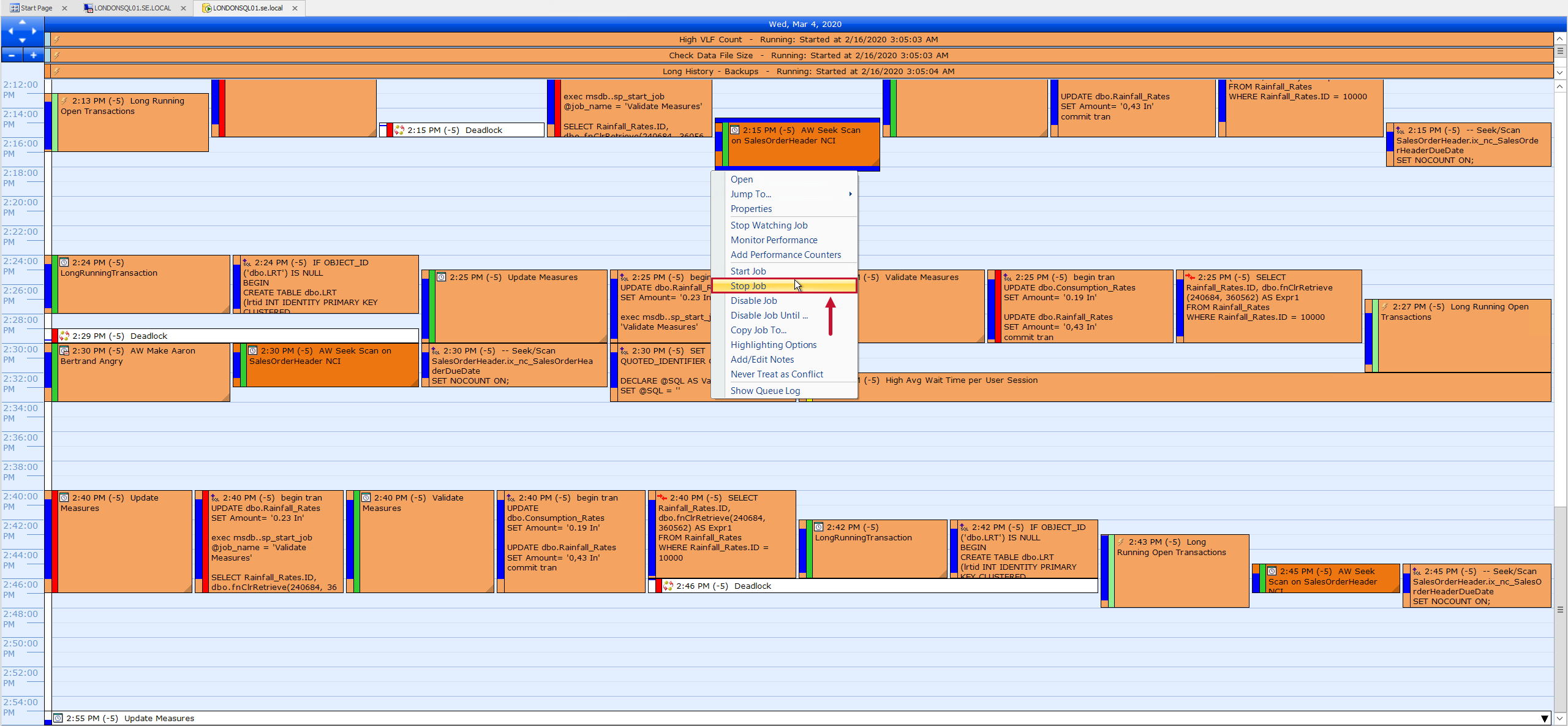 SQL Sentry Event Calendar Stop Job SQL Server Agent Job Version 2021.12 Event Calendar Stop Job SQL Server Agent Job