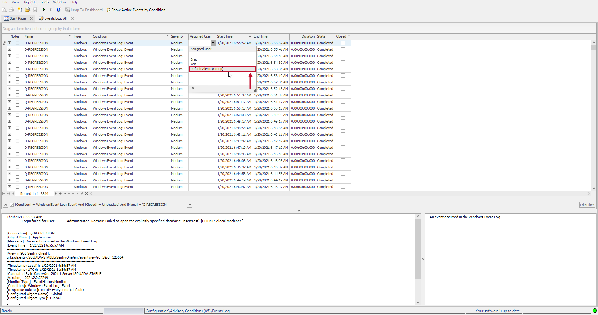 SentryOne Assigned User Version 2021.12 SentryOne Assigned User