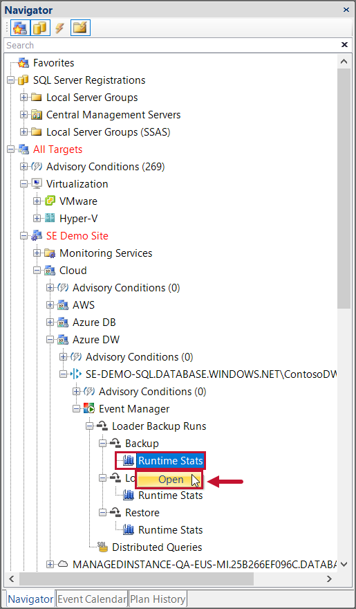 SQL Sentry Azure Synapse SQL Pool navigate to runtime stats SQL Sentry Azure Synapse SQL Pool navigate to runtime stats