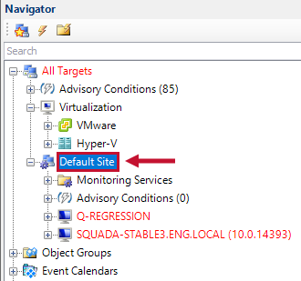 SQL Sentry select the desired node in the Navigator Version 2021.18 Select the desired node in the Navigator