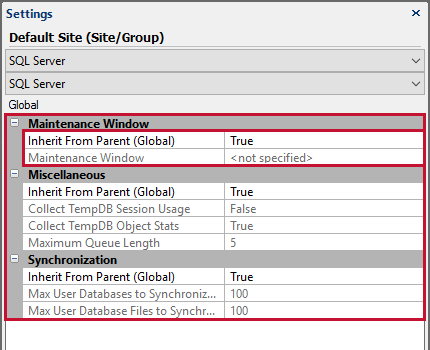 SQL Sentry Alerting and Response System Settings