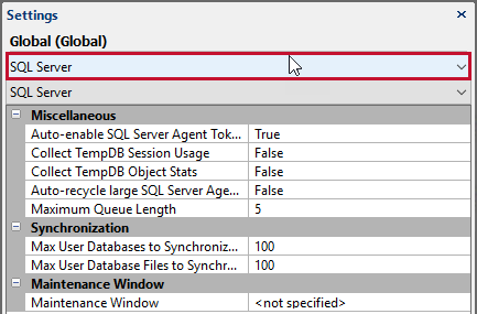 SQL Sentry Alerting and Response System Settings