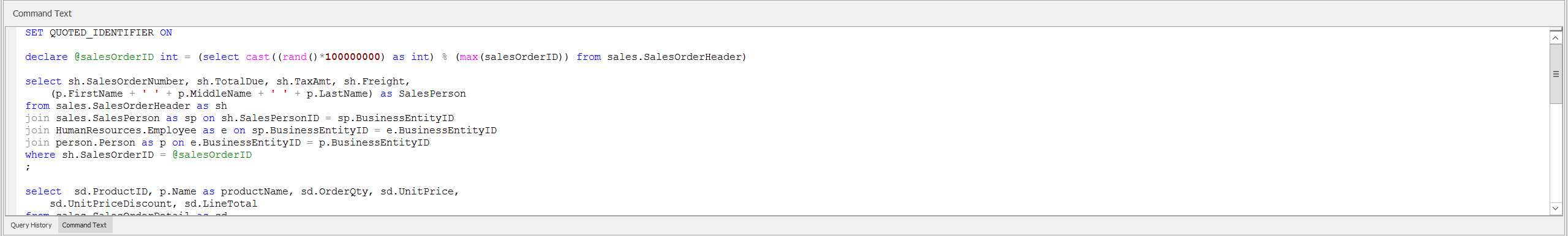 SQL Sentry Top SQL Command Text Version 2021.12 Top SQL Command Text