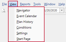 SQL Sentry View Menu Version 2022.3 View Menu