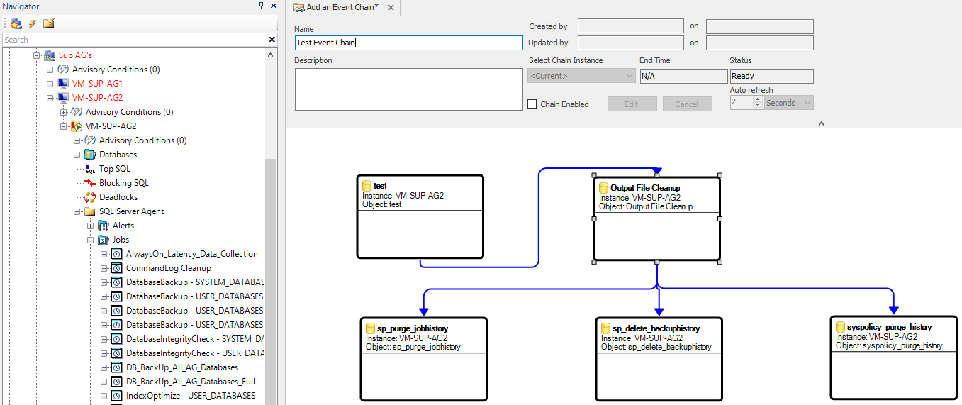 Sentry Event Tracking SQL Sentry Event Chains