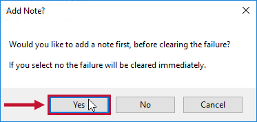 SQL Sentry Add Note? window prompting you to add a note with the Yes option highlighted.