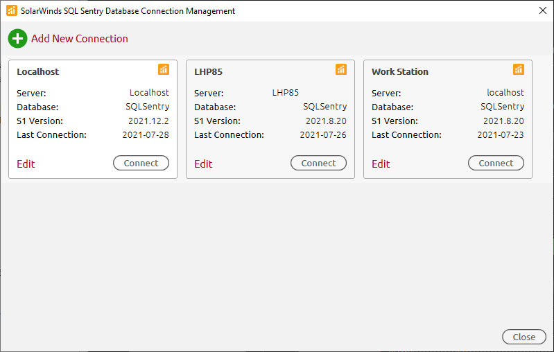 Sql Sentry Portal Connecting to an Installation