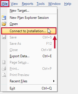 SQL Sentry File > Connect to Installation Version 2021.12 SQL Sentry File > Connect to Installation