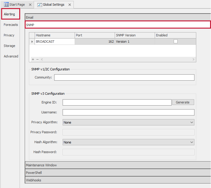 SQL Sentry Montoring Service Settings Alerting SNMP Version 2021.18 SQL Sentry Montoring Service Settings Alerting SNMP
