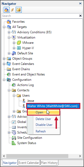 SQL Sentry Navigator Pane Open User Version 2021.12 Navigator Pane Open User