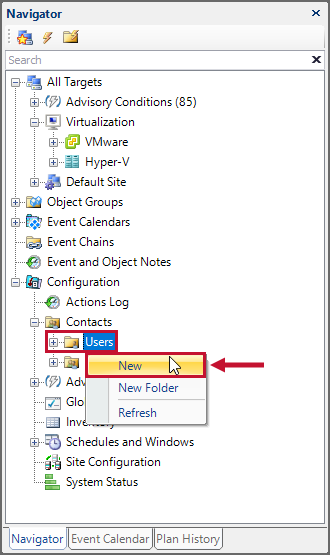 SQL Sentry Navigator pane New user Version 2021.12 SQL Sentry Navigator pane New user