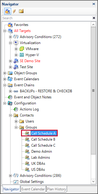 SQL Sentry Navigator pane select Group Version 2021.12 SQL Sentry Navigator pane select Group