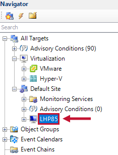 SQL Sentry select desired instance from the Navigator Version 2021.12 Select desired instance from the Navigator
