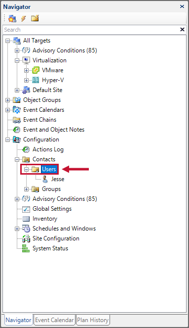 SQL Sentry Navigator Pane Users Version 2021.12 SQL Sentry Navigator Pane Users