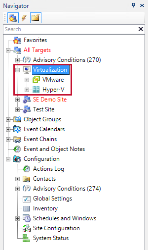 SQL Sentry Navigator Pane Virtualization Node Version 2021.12 SQL Sentry Navigator Pane Virtualization Node