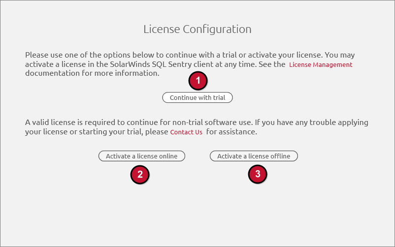 SQL Sentry License Configuration Options Version 2021.8 License Configuration Options