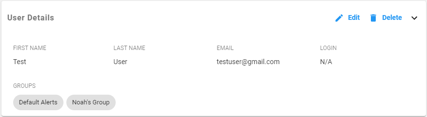 SQL Sentry Portal User Details Version 2023.1 SQL Sentry Portal User Details