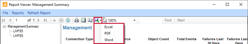 SQL Sentry Exporting Reports Version 2021.18 SQL Sentry Exporting Reports