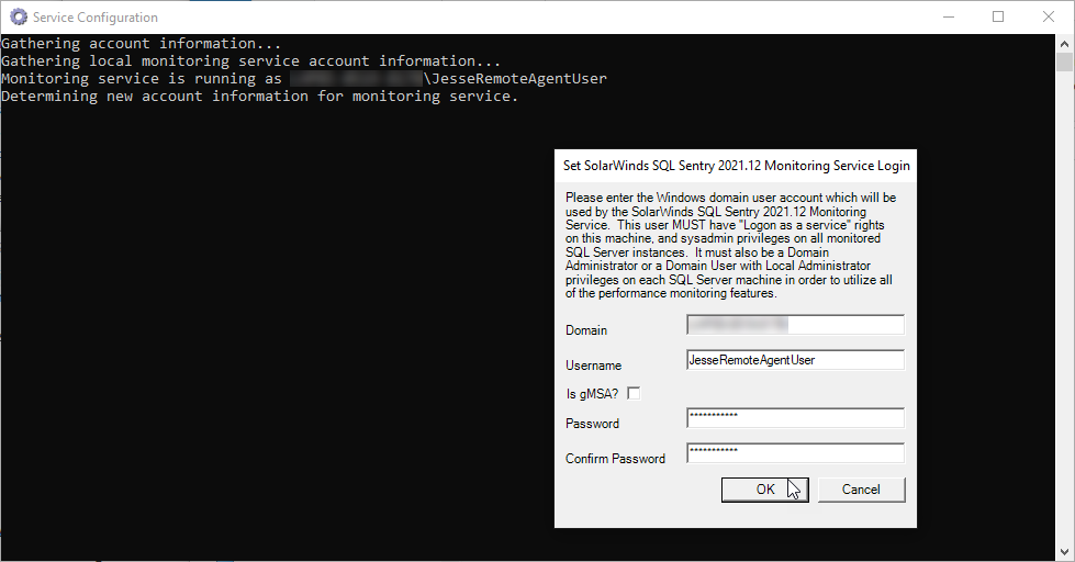 Sql Sentry Portal Monitoring Service Logon Account