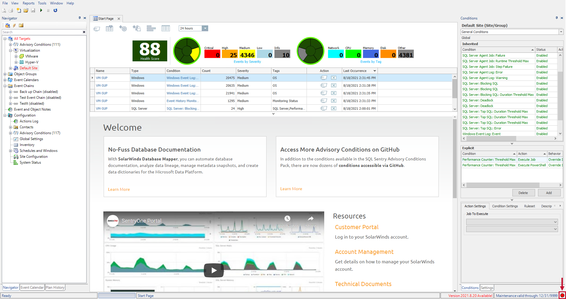 SQL Sentry Client Alert Indicator Version 2021.8 Client Alert Indicator