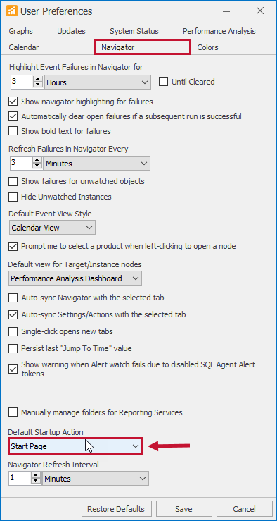 SentryOne Default Startup Action Version 2021.12 SentryOne Default Startup Action