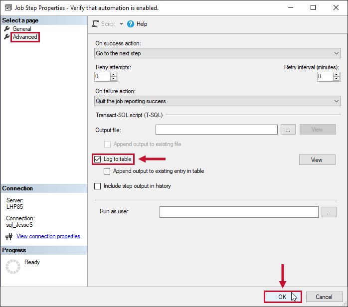 SQL Sentry Job Step / SSIS Logging